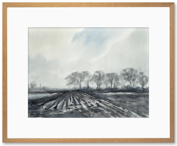 45 Aquarel - Koud Akkerland 2011